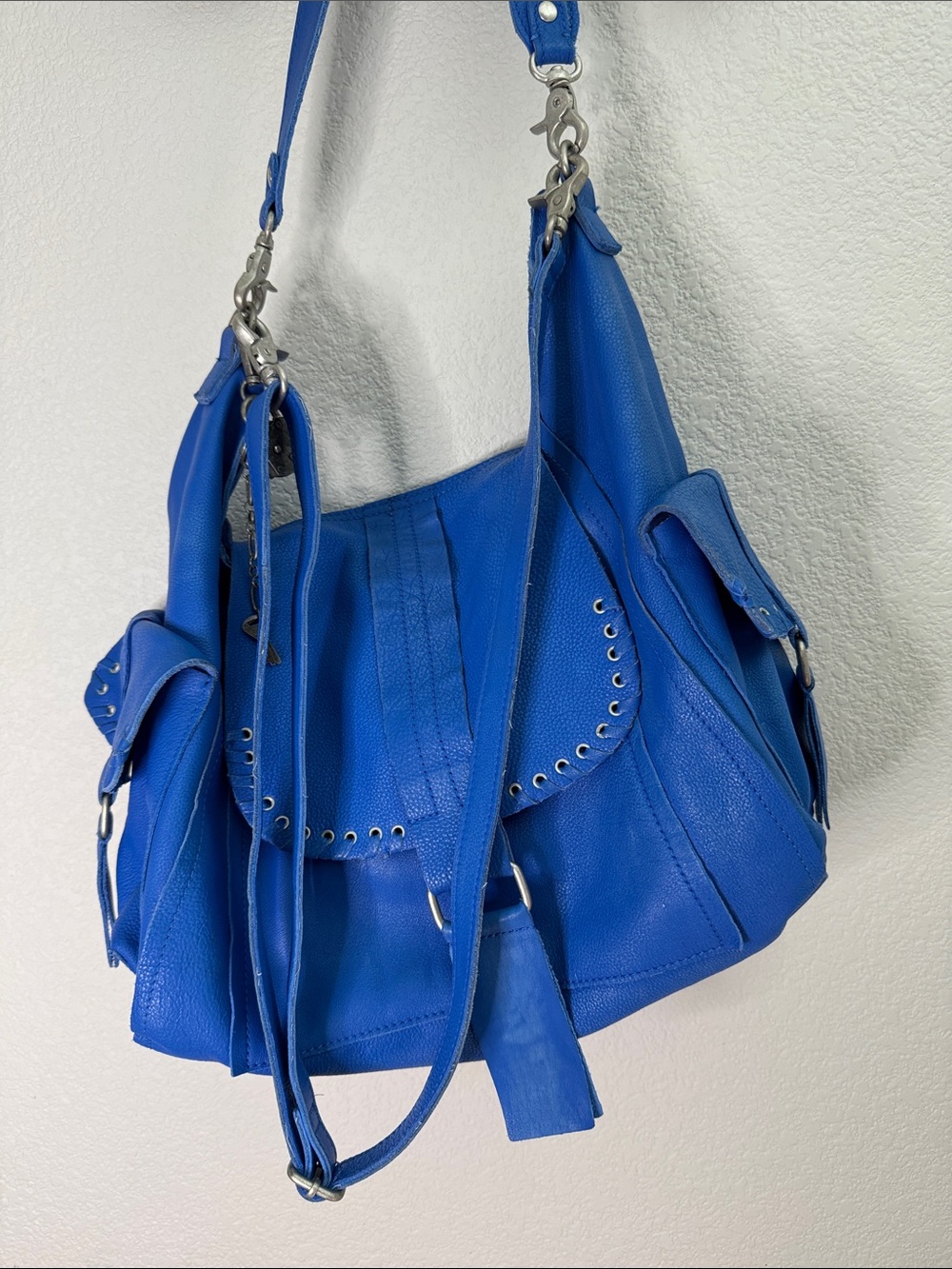 Free People - We the Free Leigh leather bag - cobalt blue - Picture 4 of 9